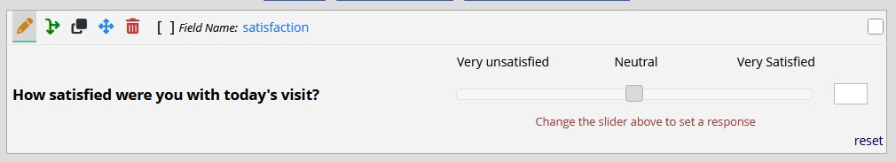 Slider field in editor