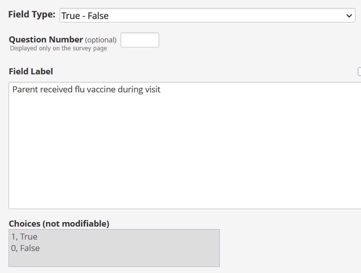 True/False item